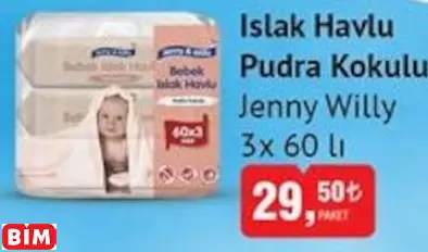 JENNY WİLLY	 ISLAK HAVLU PUDRA KOKULU
